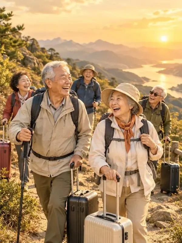 爷爷奶奶旅行团封面 - 黄果短剧退休生活短剧